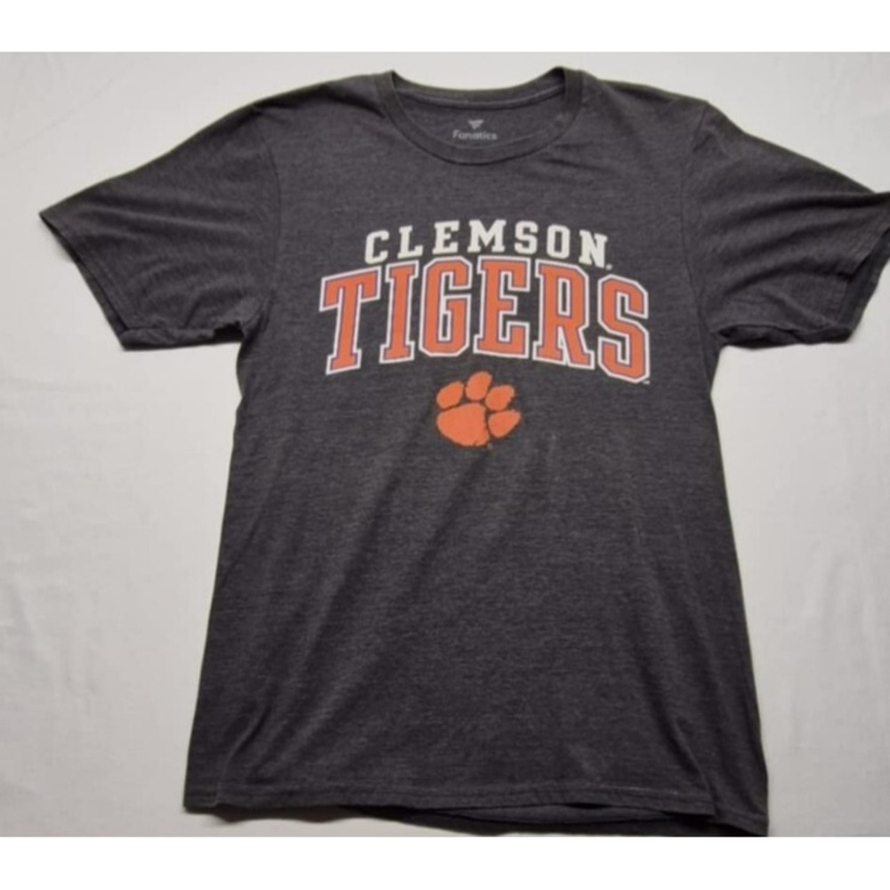 Clemson Tigers Fanatics women's dark gray game day graphic t-shirt logo sz. S